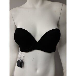 On Gossamer Strapless Bra Black Size 32 B NEW WITH TAGS!